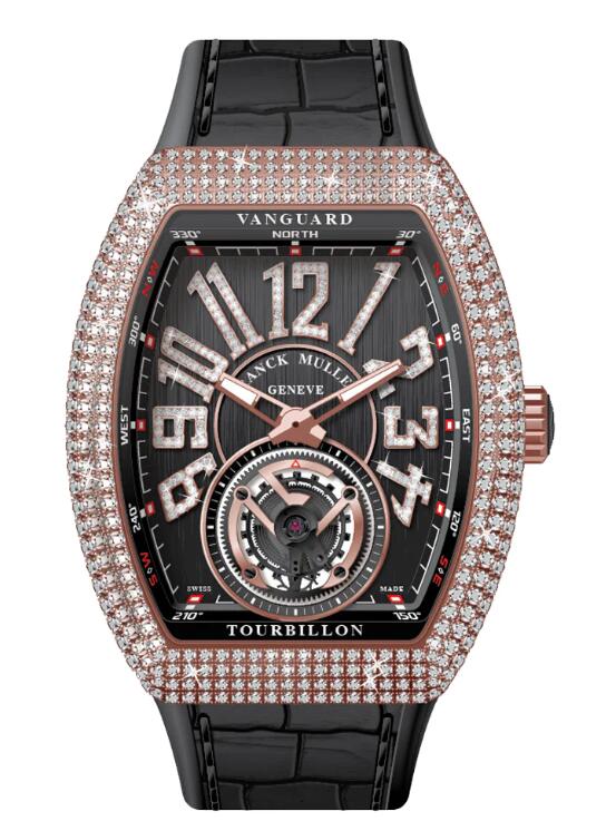 Review Franck Muller Vanguard Tourbillon Replica Watch V 41 T D NBR CD (NR) (5N) (NR DIAM 5N)